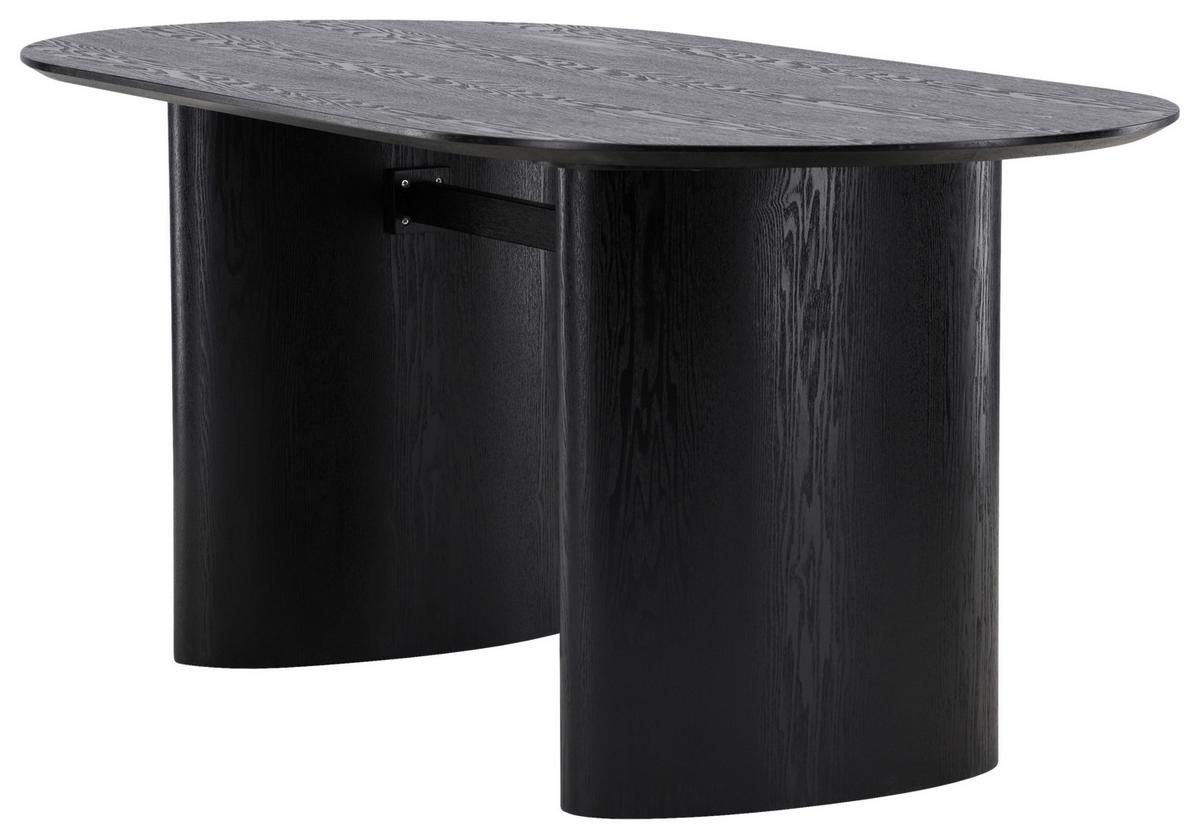 ESSTISCH ISOLDE - Schwarz, Design, Holzwerkstoff (180/90/75cm) - Livetastic