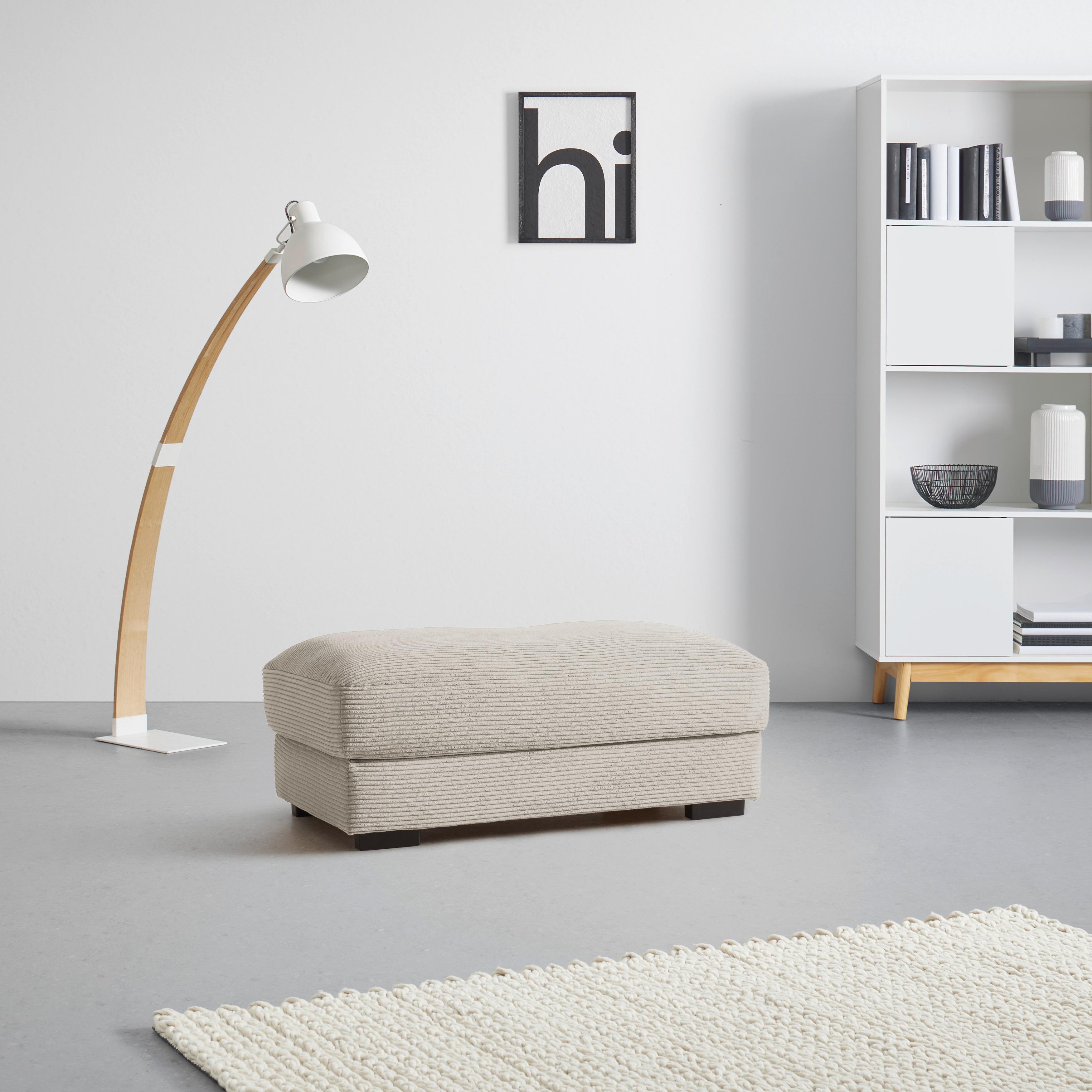 Hocker Pedro Taupe - Taupe, MODERN, Textil (60/46/110cm) - Mömax
