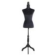 Dekobüste Velvet Schwarz - Schwarz, MODERN, Holz/Kunststoff (37/160/31cm) Dekobüste Velvet Schwarz - Schwarz, MODERN, Holz/Kunststoff (37/160/31cm)