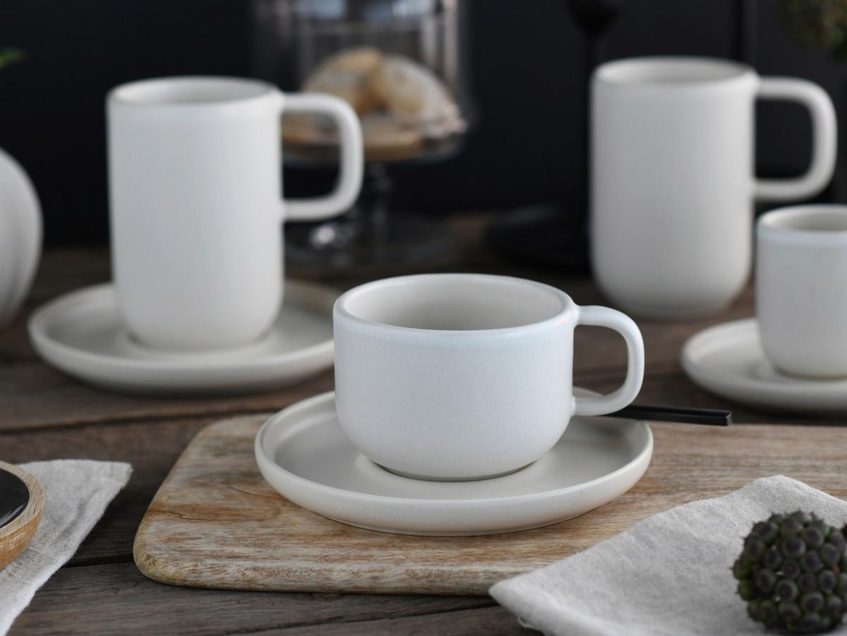 Csészekészlet 25260 Uno Offwhite - fehér, Trend, kerámia (240ml) - Creatable