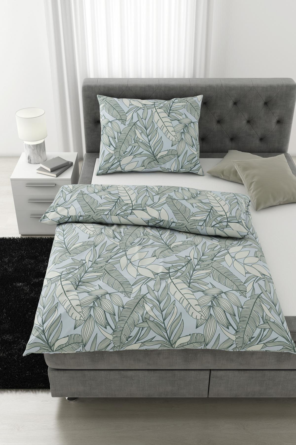 linge de lit Porto ca. 160x210cm - Blau, Modern, Textil (160/210cm) - Premium Living