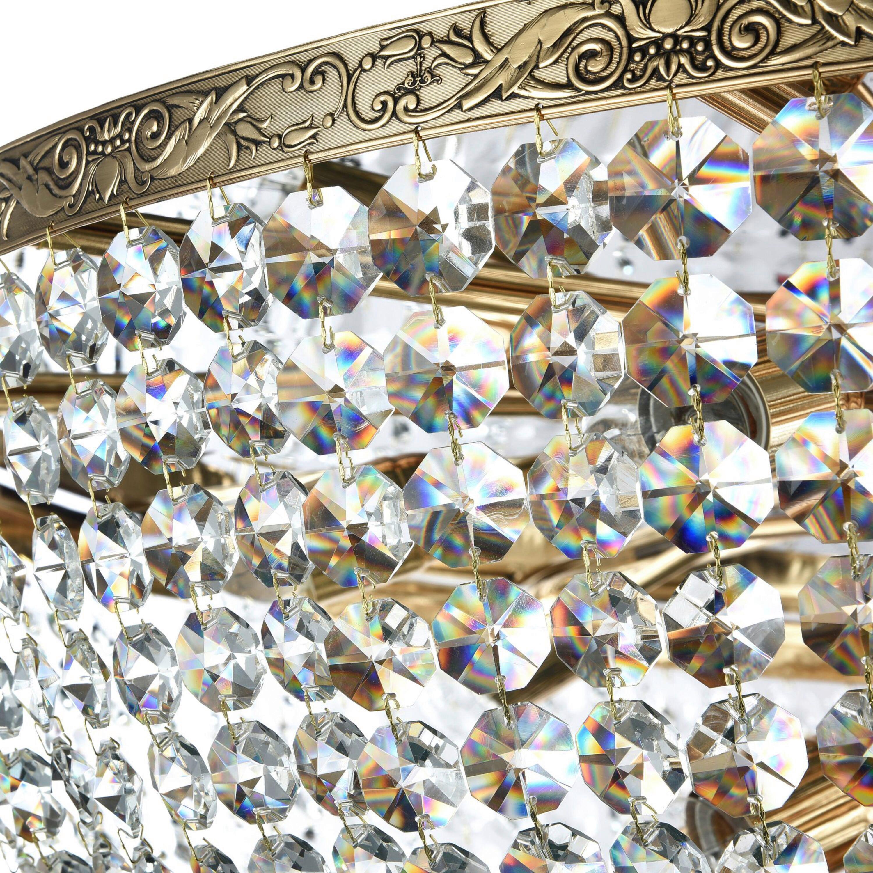 KRONLEUCHTER PALACE - Goldfarben, Basics, Glas/Metall (100/62,5/100cm) - MAYTONI