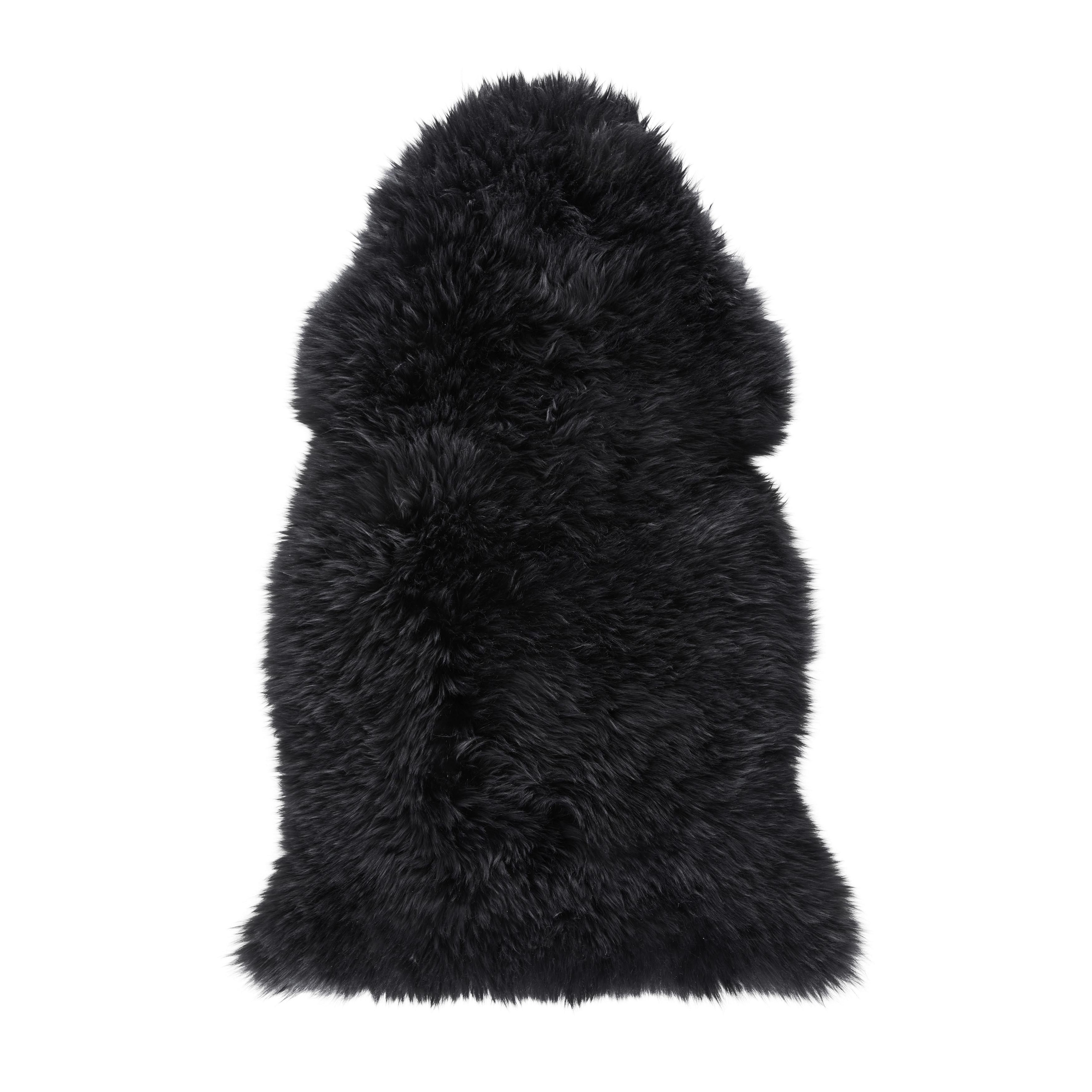 Birkabőr Daciano - fekete, Modern, szőrme (95/60cm) - Bessagi Home