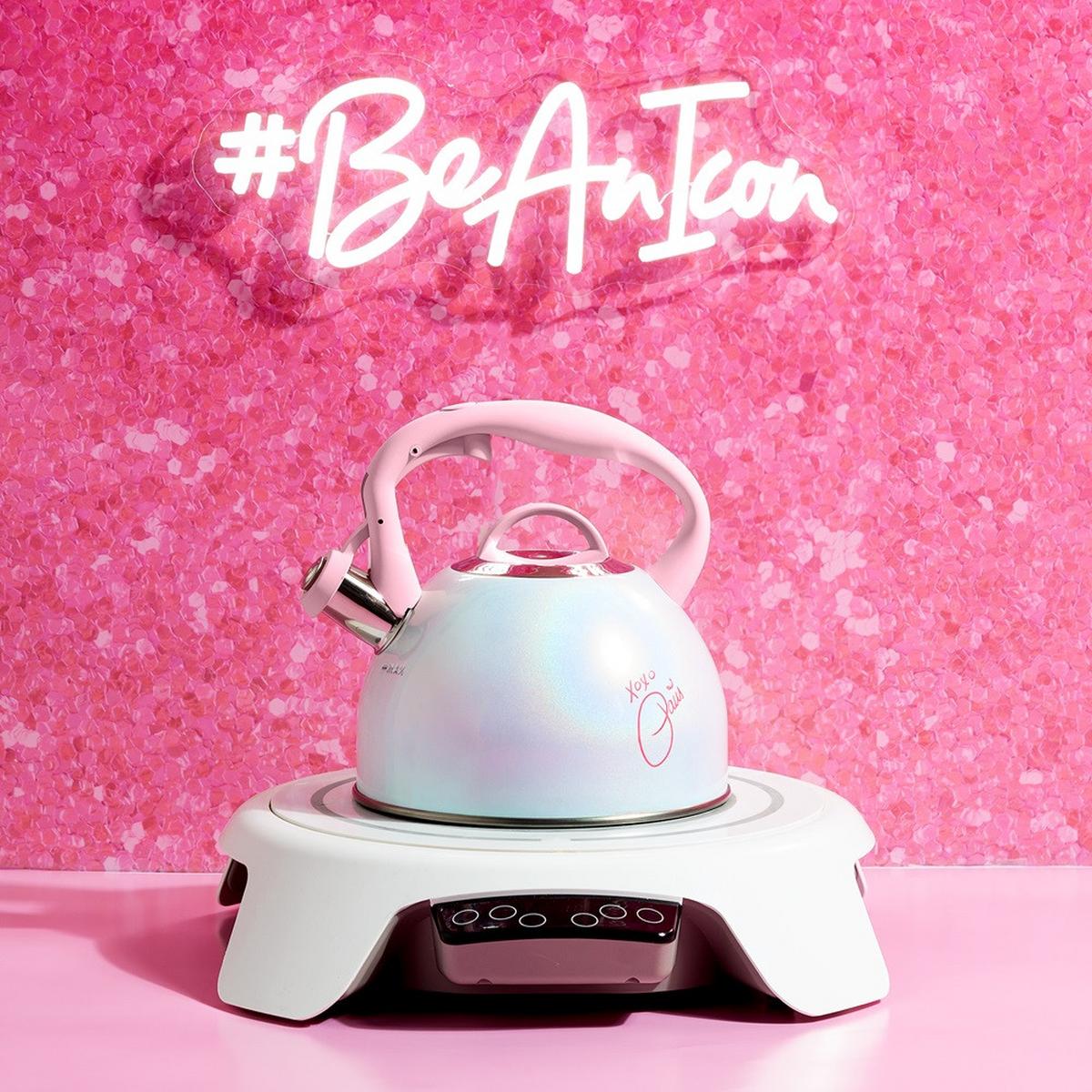 CZAJNIK 58521 - różowy/kremowy, Basics, metal (1,9l) - Paris Hilton