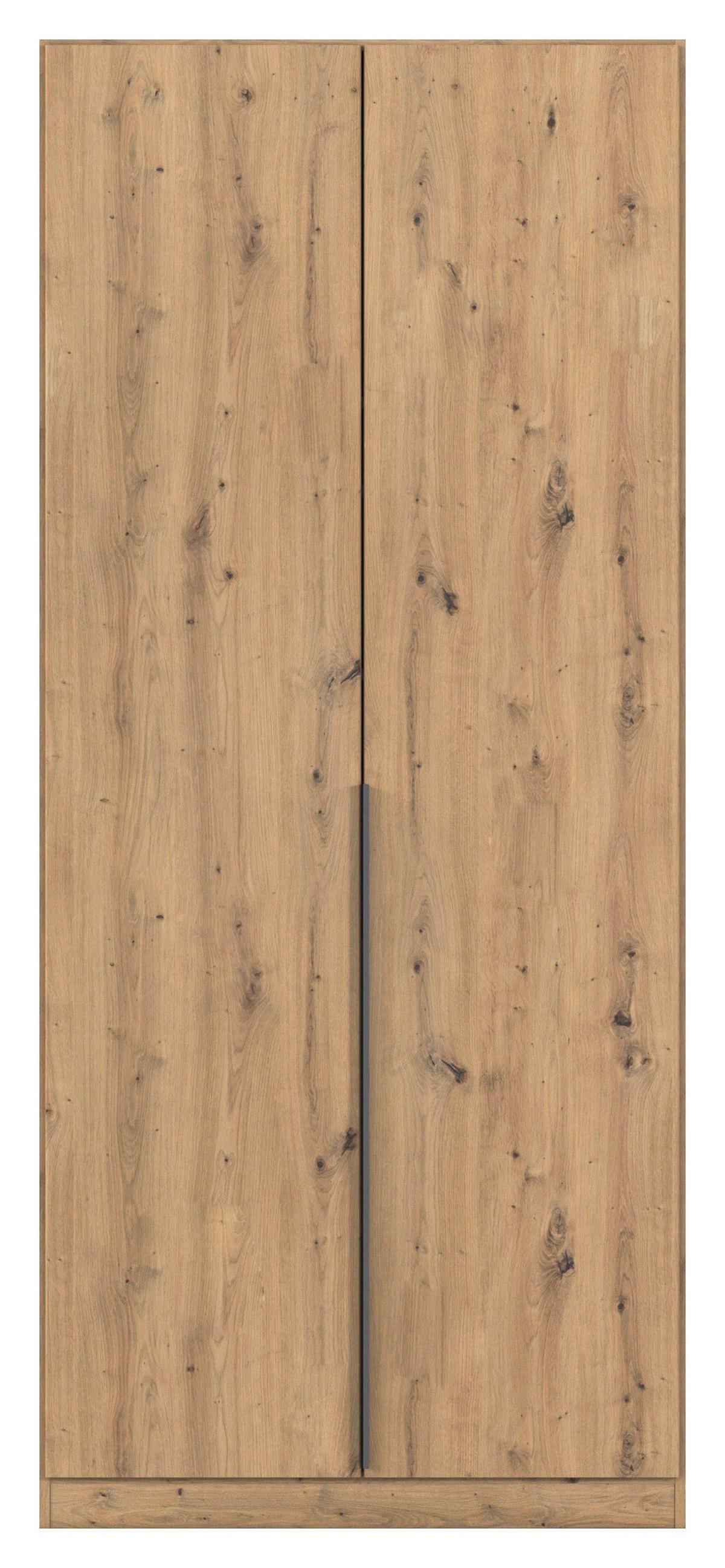 Ormar S Klasičnim Vratima Alabama - siva/tamno siva, Moderno, drvni materijal/metal (91/229/54cm) - Modern Living