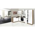 Küchenblock ECONOMY L 310 - Eichefarben/Weiß, KONVENTIONELL, Glas/Holzwerkstoff (172/310cm) - Livetastic Küchenblock ECONOMY L 310 - Eichefarben/Weiß, KONVENTIONELL, Glas/Holzwerkstoff (172/310cm) - Livetastic