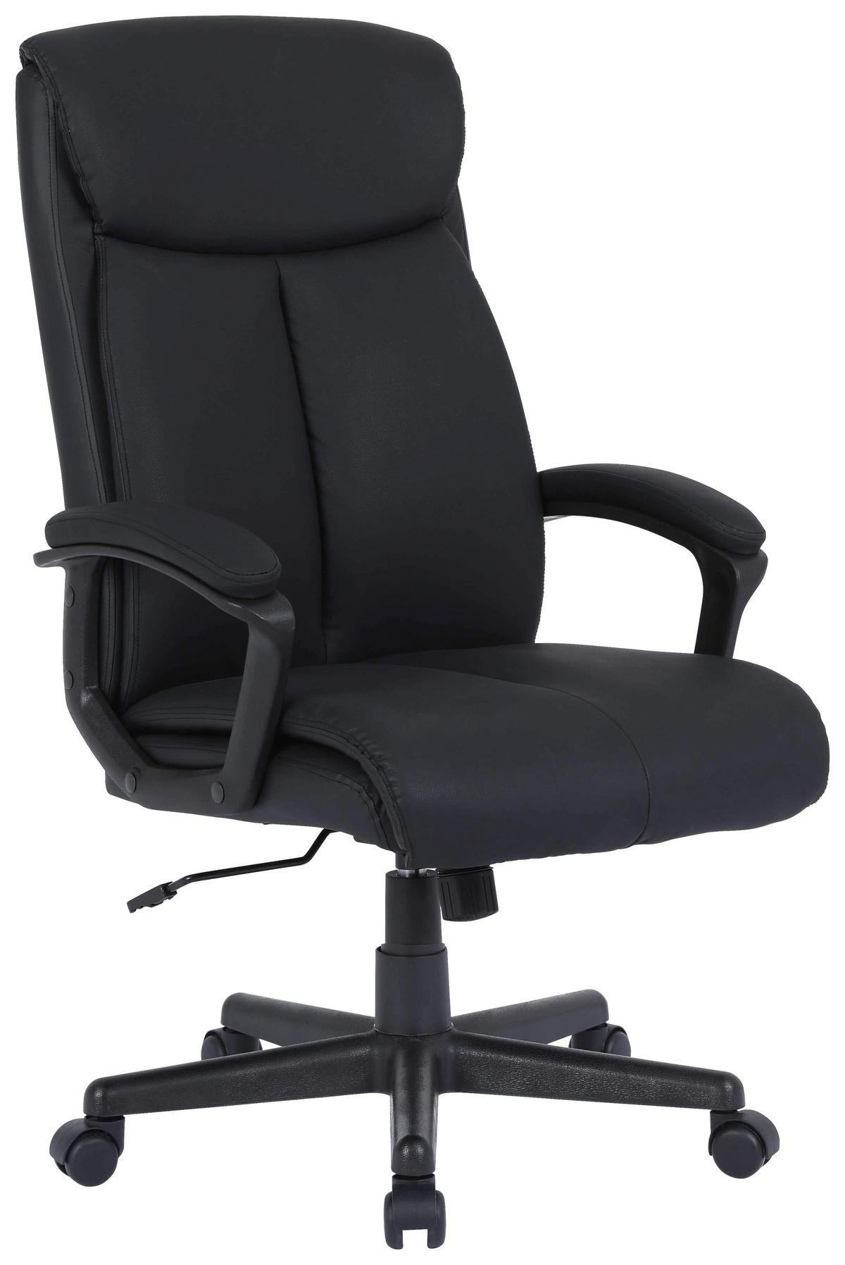 Scaun rotativ DIRECTION - negru, Modern, plastic/lemn (62/105-113/72cm) - Mömax