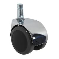 Set Kolesc Za Vrtljiv Stol Rolo Lux, 5-Delni - barve kroma/črna, Basics, kovina/umetna masa (5/5,8/5cm) - MID.YOU