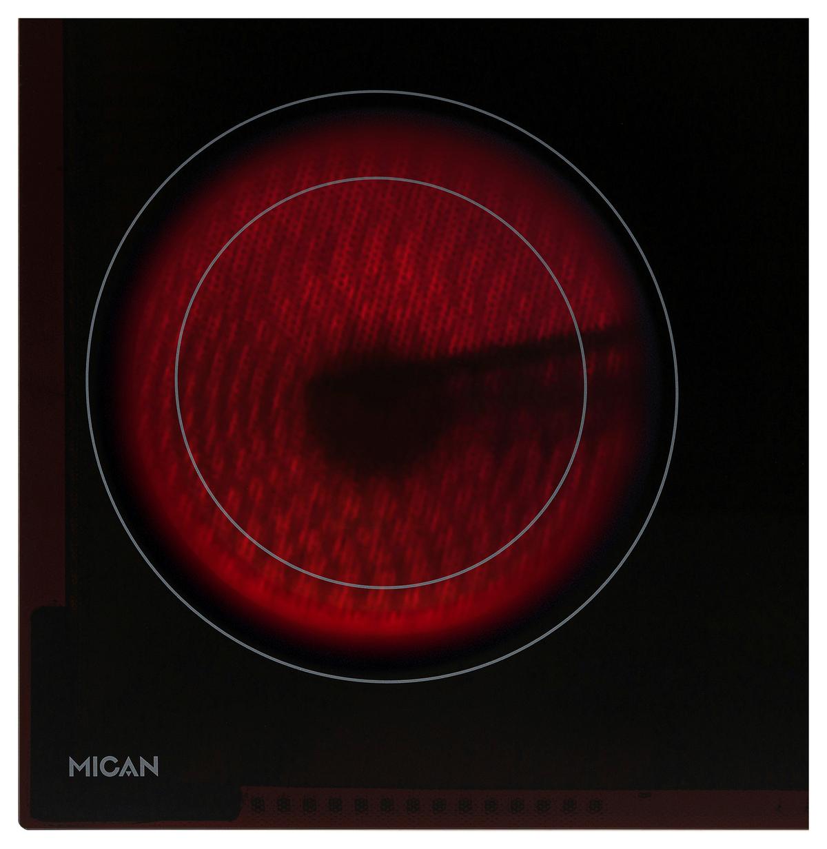 Glaskeramikkochfeld CKA4Z2KB - Schwarz, Basics, Glas (58/4,5/51cm) - Mican