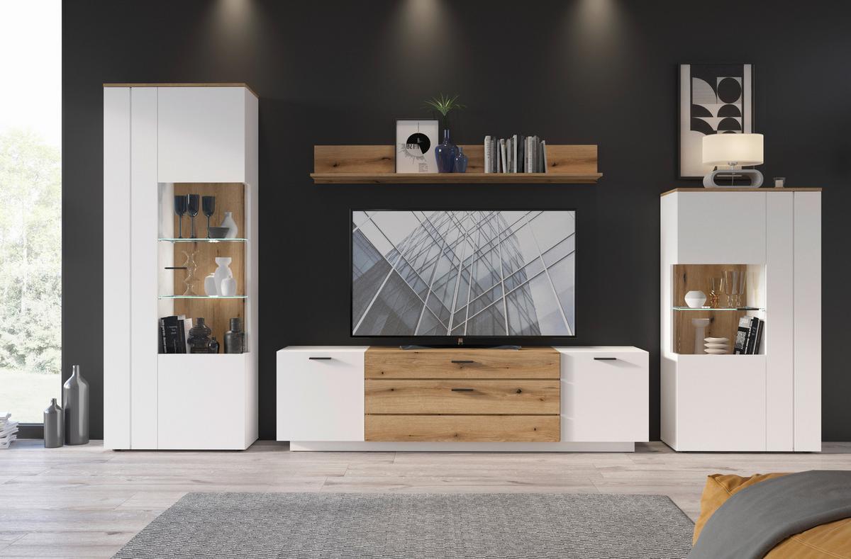 Polica Dalano - boje hrasta, Trend, drvni materijal (165/22/20,6cm) - Modern Living