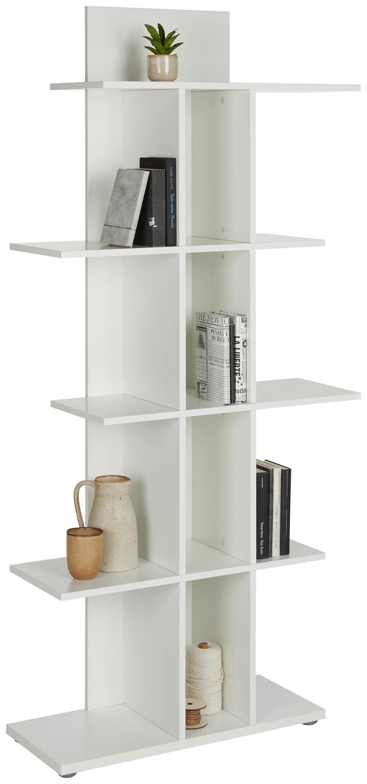 Regal in Weiss - Weiss, Modern, Holzwerkstoff (81/177/29.7cm) - Mömax