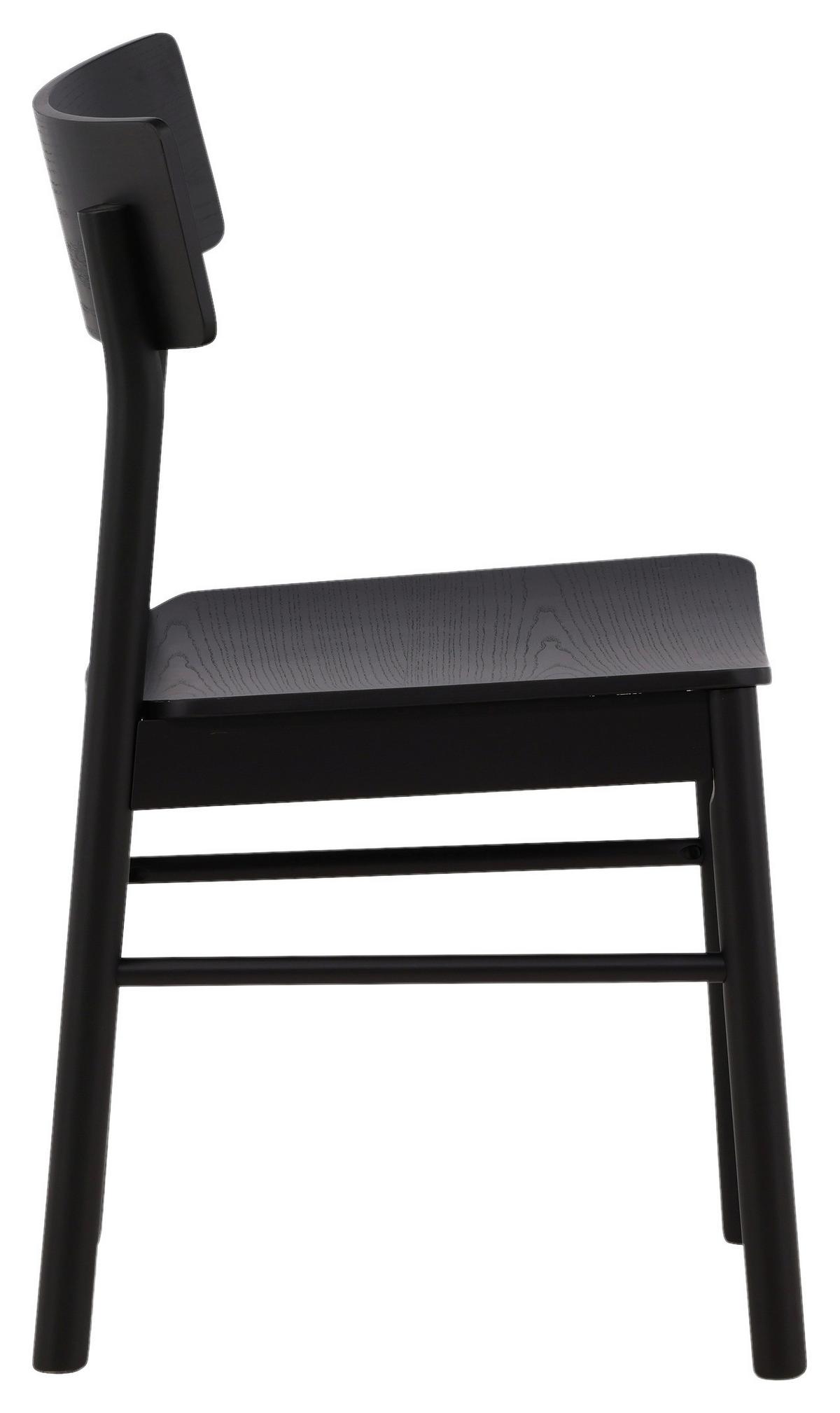 STUHL-SET MONTROS - Schwarz, Design, Holz/Holzwerkstoff (45.5/82/48cm) - Livetastic