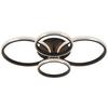 LED-TAKLAMPA MAXI - kromfärg/svart, Modern, metall/plast (62/46/9cm) - Mömax