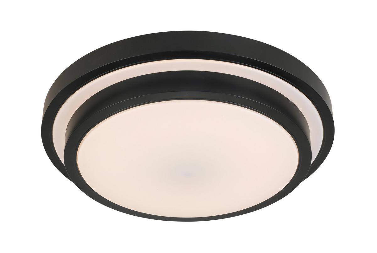 LED Mennyezeti Lámpa Porfiro - fekete, Modern, műanyag/fém (41/8,5cm) - Premium Living