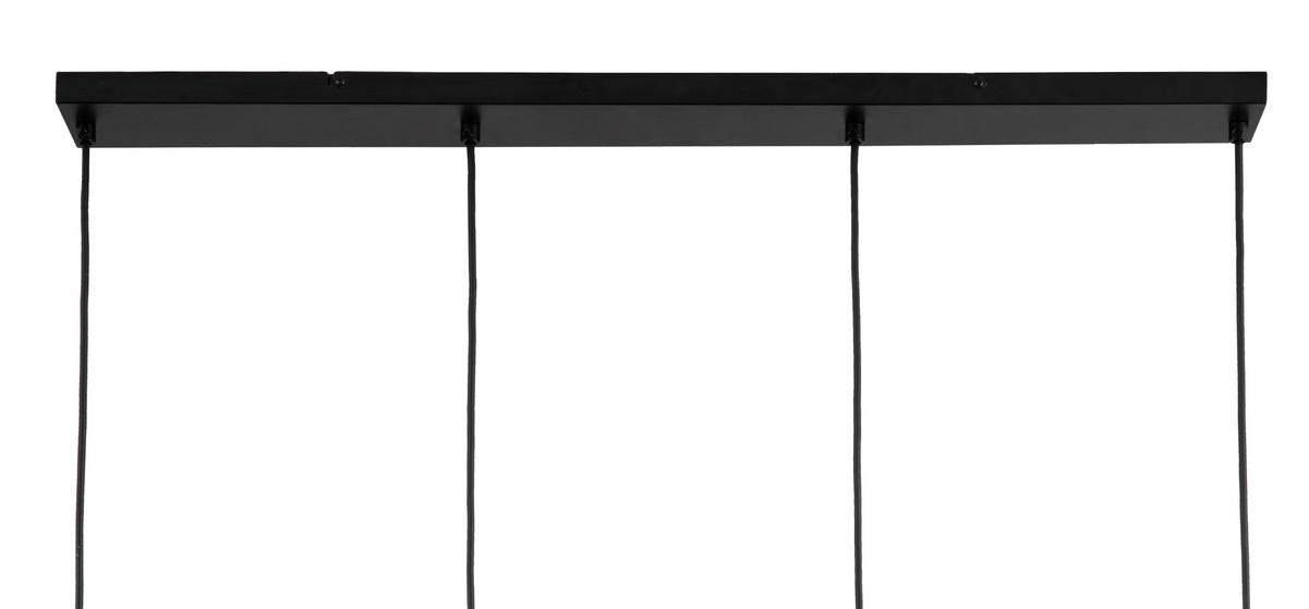 LAMPA WISZĄCA SUNA - czarny chrom, Trend, metal/szkło (98/15/140cm) - Novel