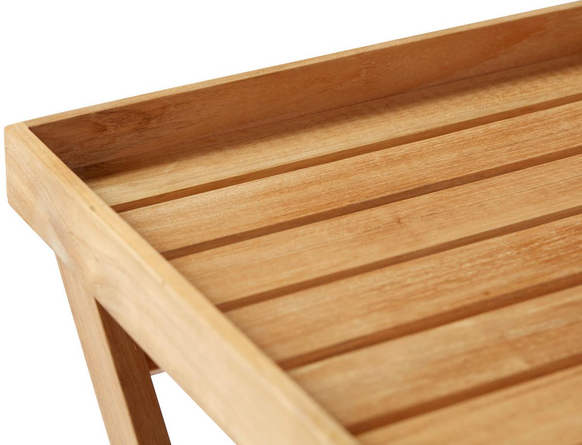 TABLETTTISCH TRAY TABLE - Teakfarben, KONVENTIONELL, Holz (60/40/65cm) - MID.YOU