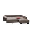 HÖRNSOFFA ALVITO - brun/korall, Design, trä/textil (298/202cm) - P & B