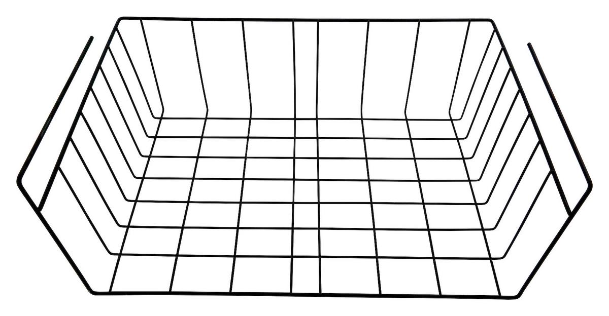 REGALKORB Gustav in Schwarz - Schwarz, Metall (39/14/25cm) - Mömax