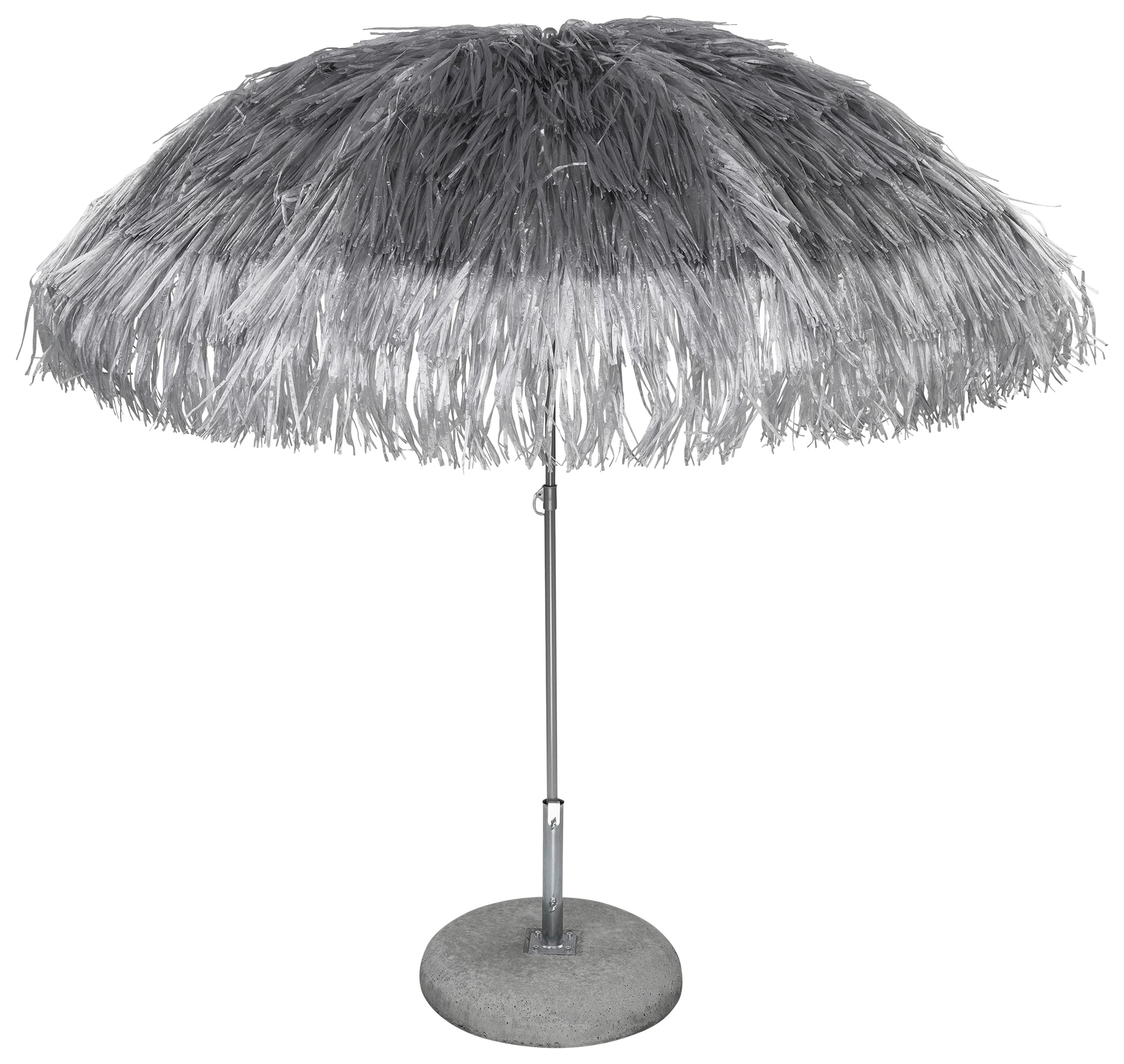 PARASOL PRZECIWSŁONECZNY HAWAII - kolor srebrny/kolor aluminiowy, Design, metal/tkanina (200/200cm) - Jan Kurtz