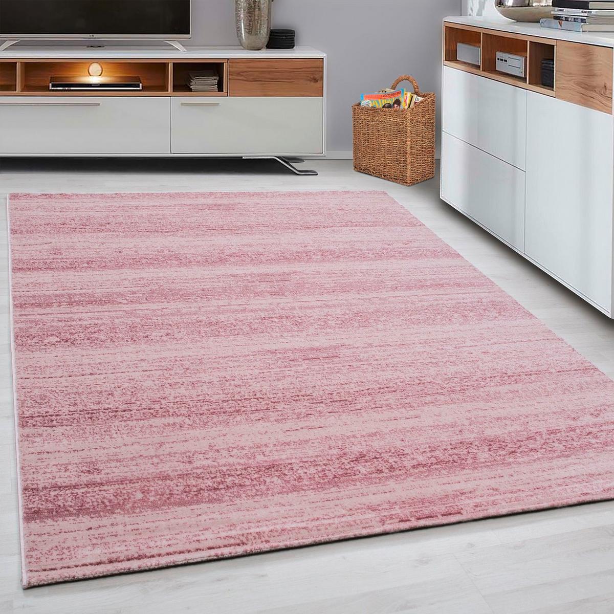 Webteppich Plus Pink ca. 200x290cm - Pink, Design, Textil (200/290cm) - Novel