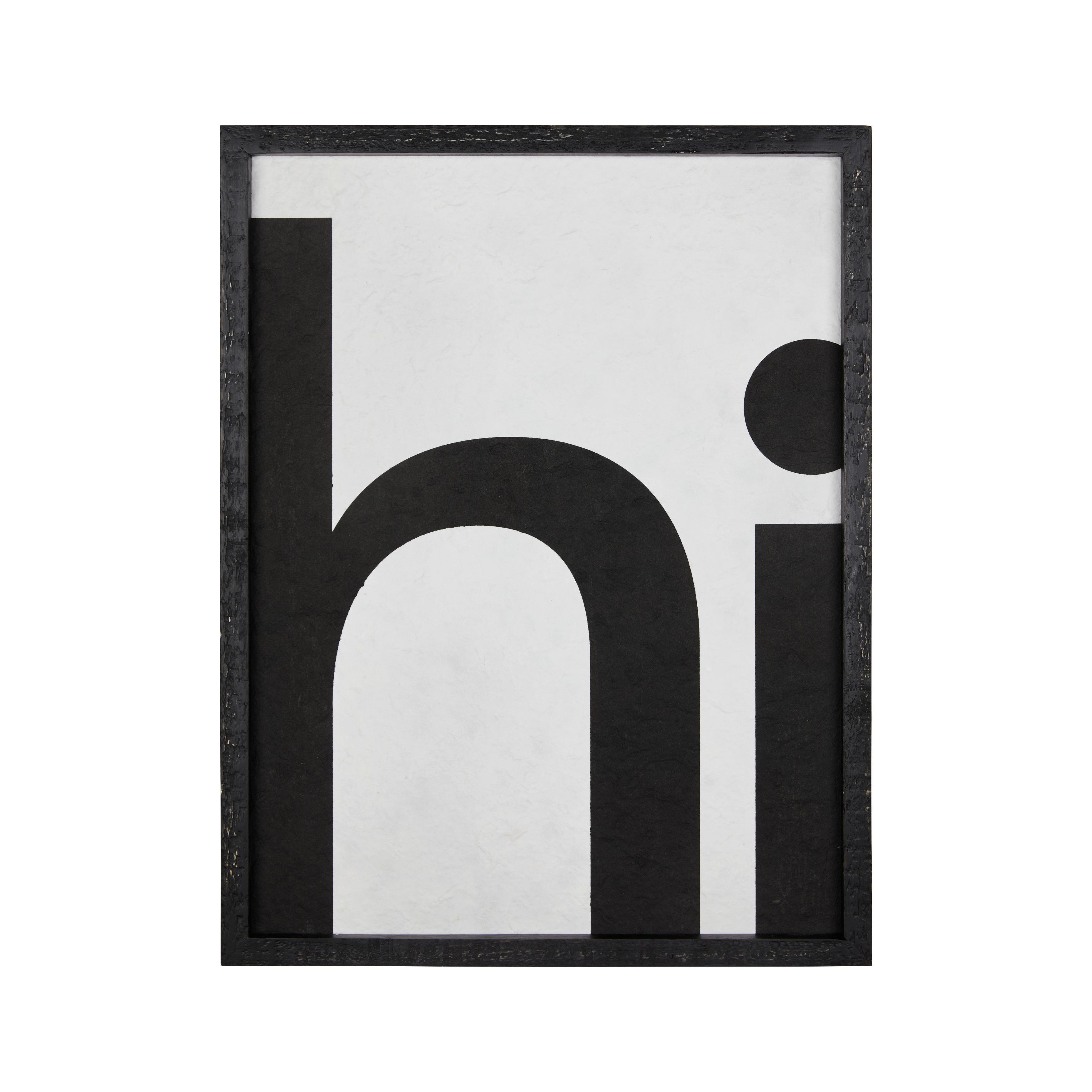 OBRAZ ILA - czarny, Modern, materiał drewnopochodny/drewno (35/45/2,5cm) - Bessagi Home