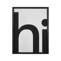 OBRAZ ILA - czarny, Modern, materiał drewnopochodny/drewno (35/45/2,5cm) - Bessagi Home