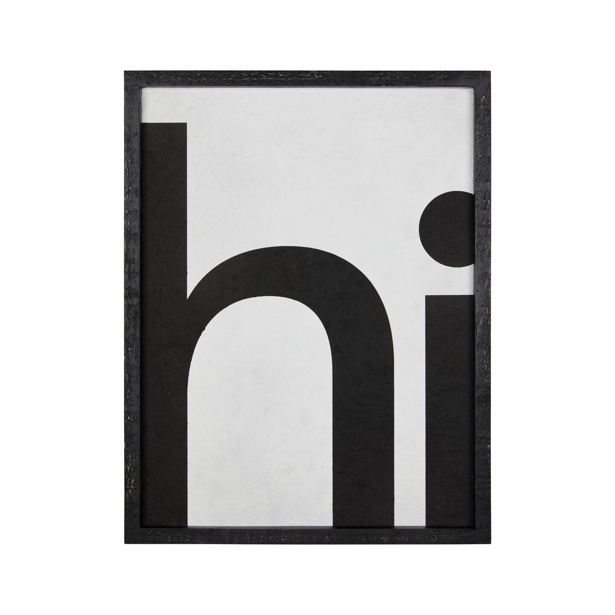 OBRAZ ILA - czarny, Modern, materiał drewnopochodny/drewno (35/45/2,5cm) - Bessagi Home