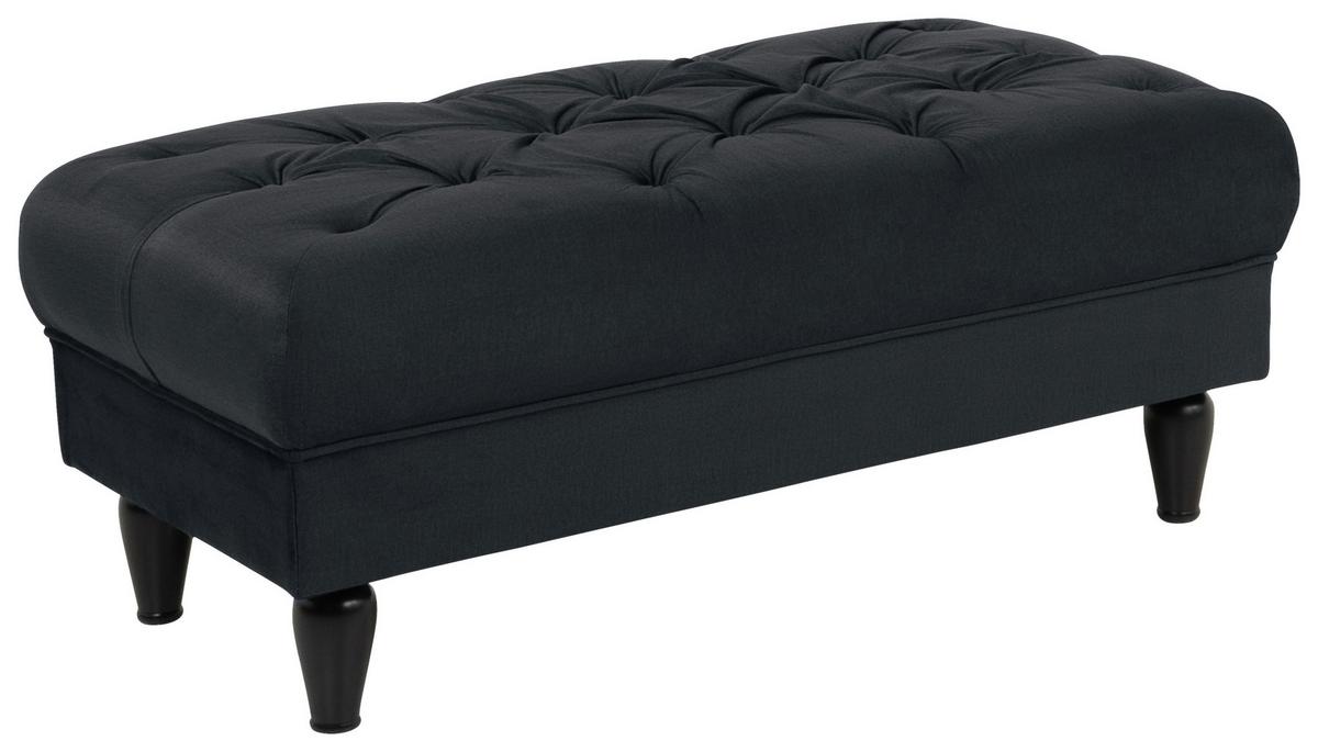 Tabure Cupido - crna/antracit, Design, tekstil/drvo (110/44/56cm) - Mömax