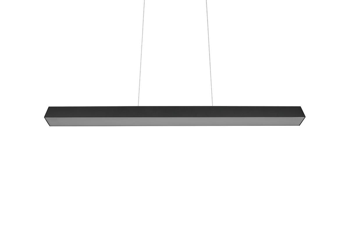 Schienensystem Duoline PL Paros in Schwarz max. 29 Watt - Schwarz, Basics, Metall (90/180/5cm) - Trio Leuchten