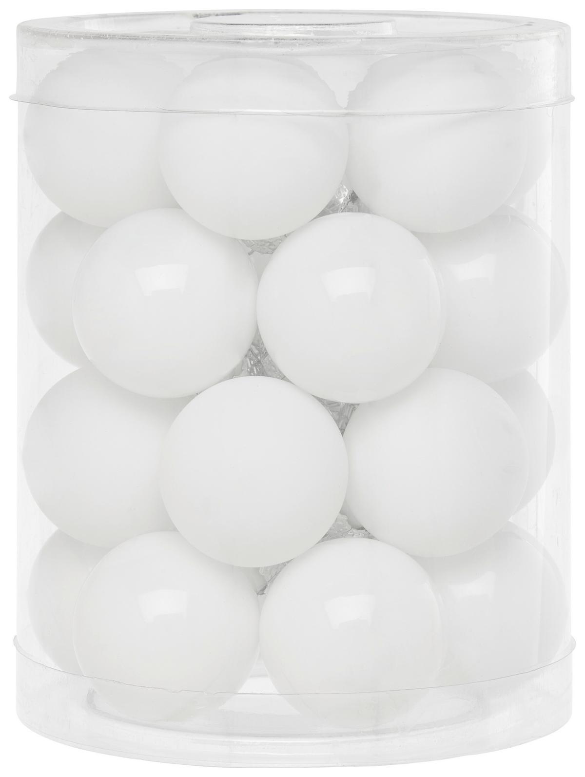 Karácsonyfagömbszett Anna - olívazöld/fekete, Basics, Üveg (3cm) - Modern Living