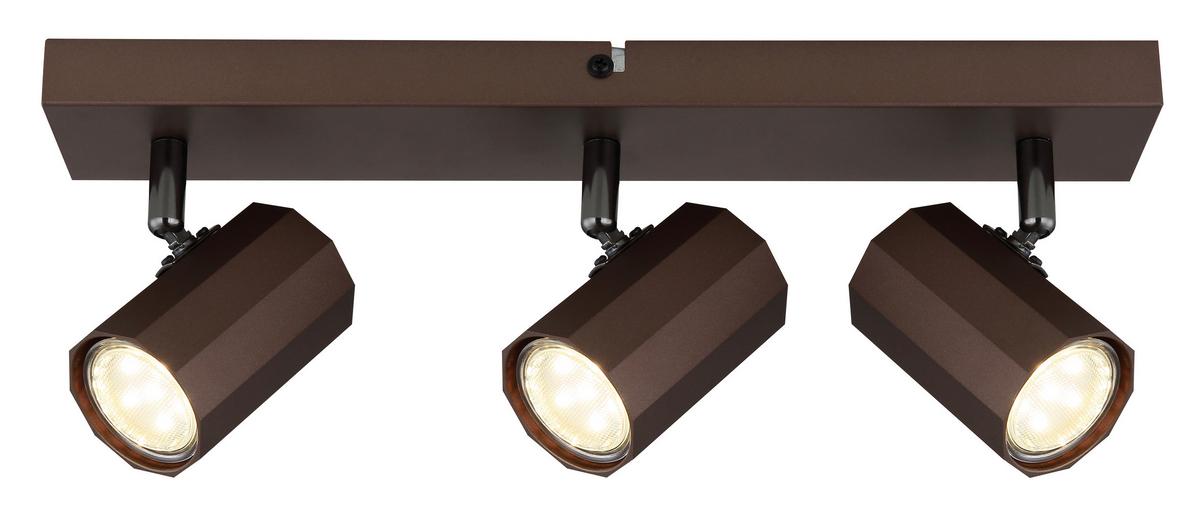 Strahler James Bronzefarben max. 25 Watt - Bronzefarben, Design, Metall (39/6/14,5cm) - Globo