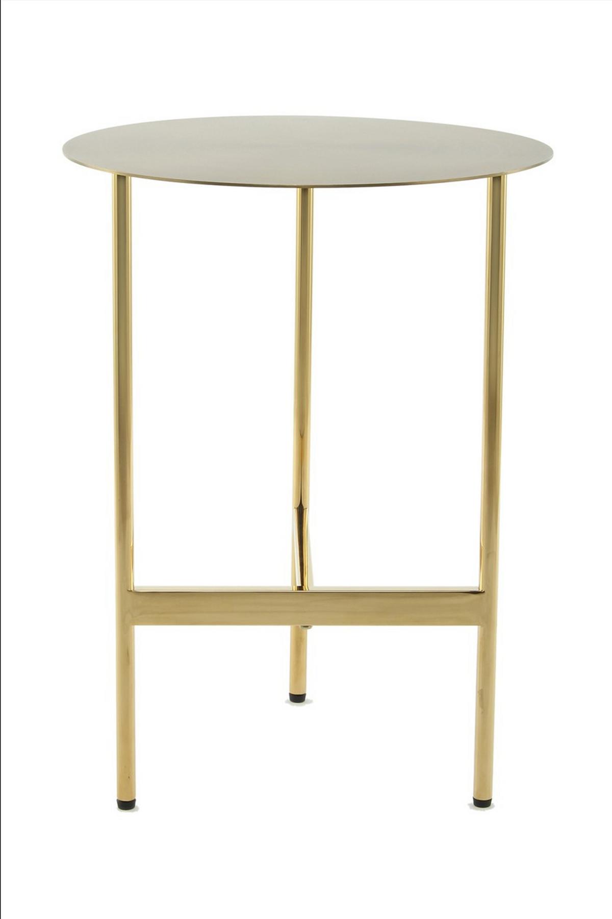 Beistelltisch Beistelltisch Pero 100 Gold - Goldfarben, Design, Metall (40/54/40cm) - Kayoom