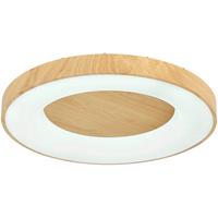 Stropna Led-svetilka Luzia -Jub-, 43,3 W - barve hrasta/bela, kovina/umetna masa (60/10cm) - Premium Living