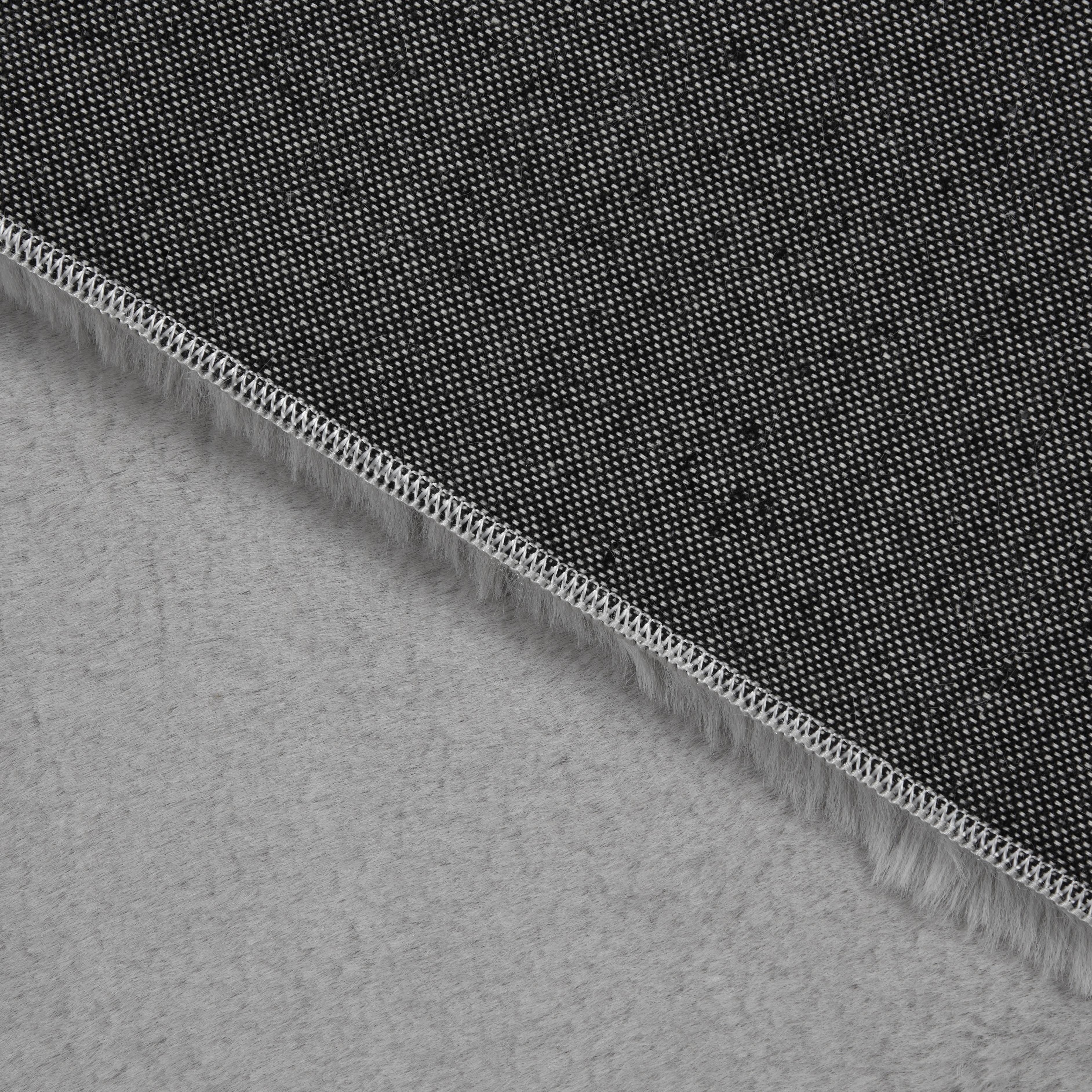 VÄVD MATTA FUZZY 1 - grå, Modern, textil (80/150cm) - Mömax