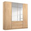 DULAP USI ROTATIVE ALABAMA - stejar Sonoma/argintiu, Modern, material pe bază de lemn (181/229/54cm) - Modern Living