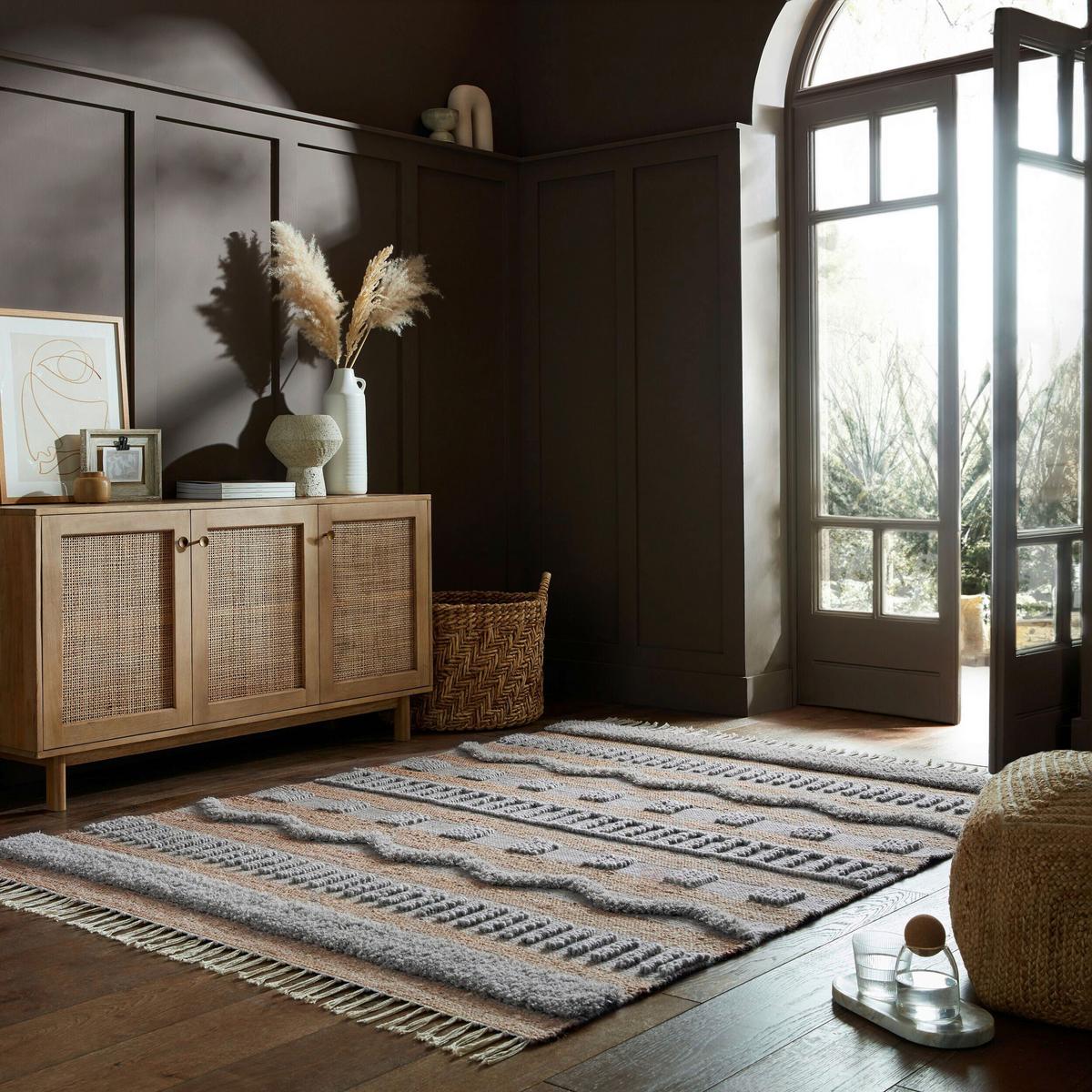 Handwebteppich Medina Naturfarben ca. 120x170cm - Naturfarben, KONVENTIONELL, Textil (120/170cm) - Xora