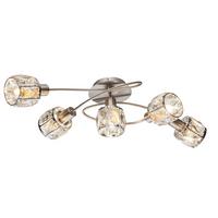 STRAHLER 54356-5 KRIS - Chromfarben/Transparent, Lifestyle, Glas/Metall (61.4/36/21cm) - Globo