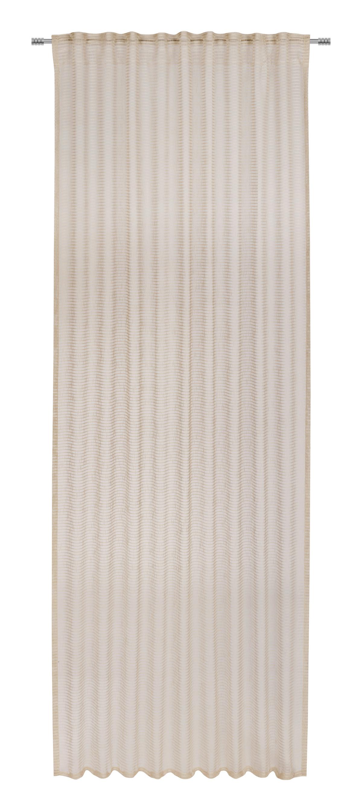 Končana Zavesa Luka - naravne barve, Konvencionalno, tekstil (135/245cm) - Premium Living