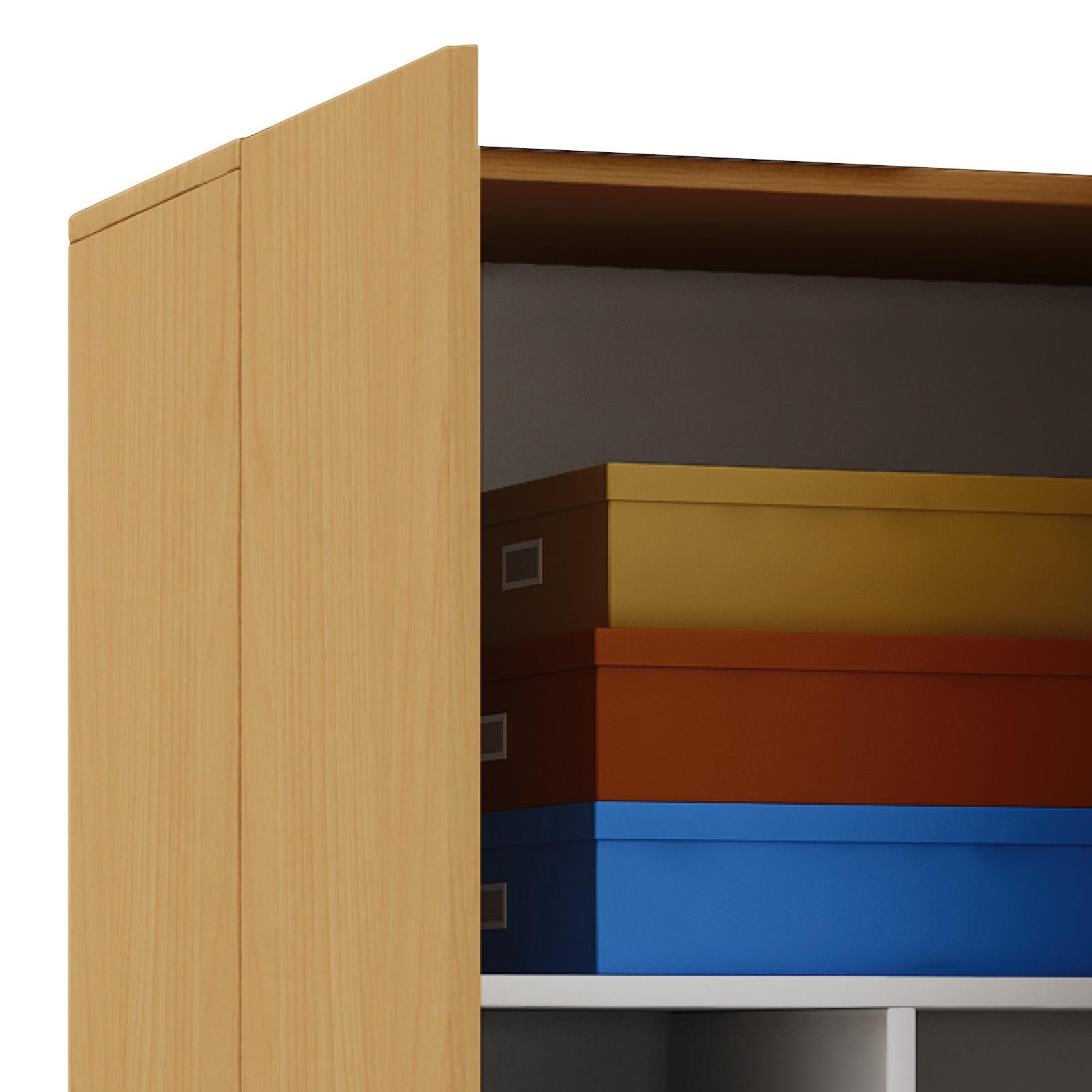 Mehrzweckschrank Vandol ca. 70x178x40 cm Buchefarben - Silberfarben/Buchefarben, Basics, Holzwerkstoff/Kunststoff (70/178/40cm) - MID.YOU