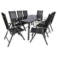 Vrtni Set Kalia, Črna, 9-Delno - črna/antracit, Basics, kovina - Gardenson