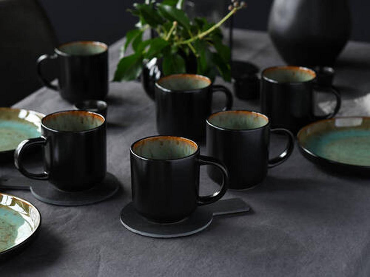 Set Skodelic Nordic Fjord Green, 6-Delni - zelena, Trend, keramika (350ml) - Creatable