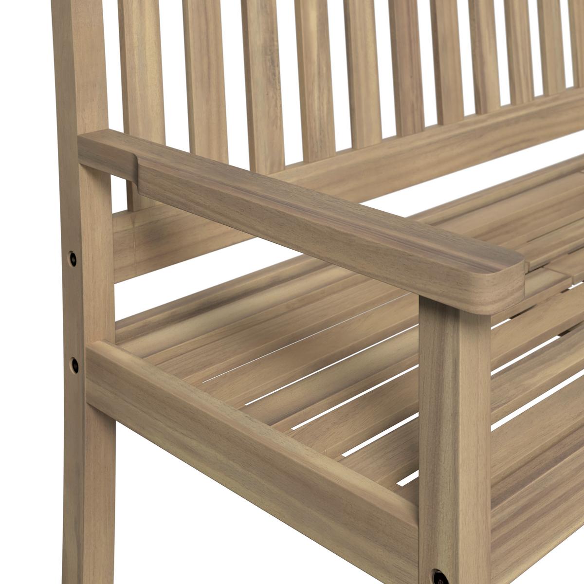 Gartenbank Denis Akaziefarben ca. 156x90x60cm - Akaziefarben, Natur, Holz (156/90/60cm) - Mömax