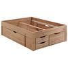 STAURAUMBETT NOAH - Eiche Artisan, KONVENTIONELL, Holzwerkstoff (140/200cm) - Mömax