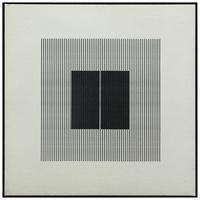 Slika Sa Ramom 100x100cm Zara - bela/crna, Konvencionalno, drvo/tekstil (100/3,5/100cm) - Mömax