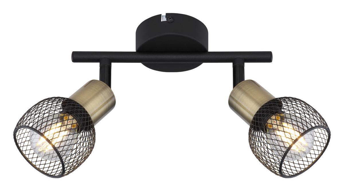 Strahler Fiastra max. 40 Watt - Schwarz, Basics, Metall (22/8/14cm) - Globo