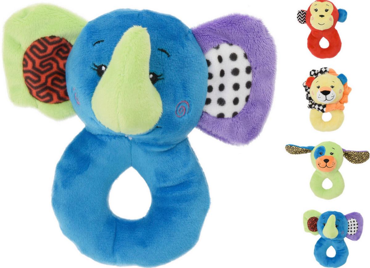 Plüss Csörgő 339300060 - sárga/piros, textil (13cm)