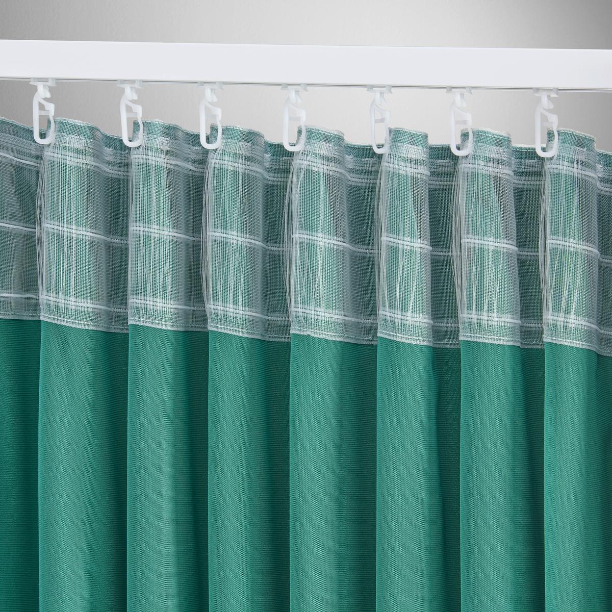Fertigvorhang Bianca Samtoptik ca. 140x245cm - Dunkelgrün, KONVENTIONELL, Textil (140/245cm) - Modern Living