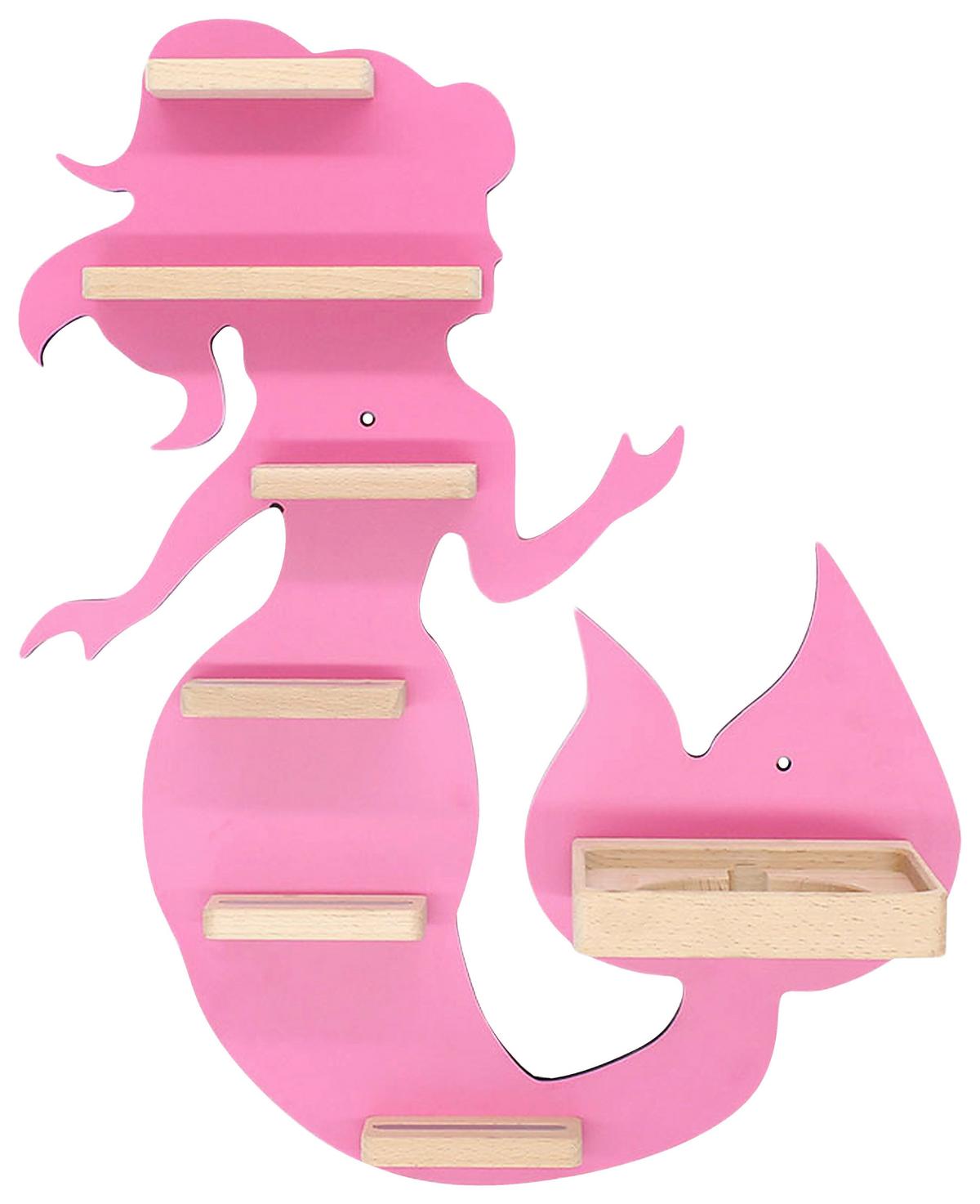 Otroška Polica Boarti, Pink - pink, Moderno, leseni material (39/50/19cm) - MID.YOU