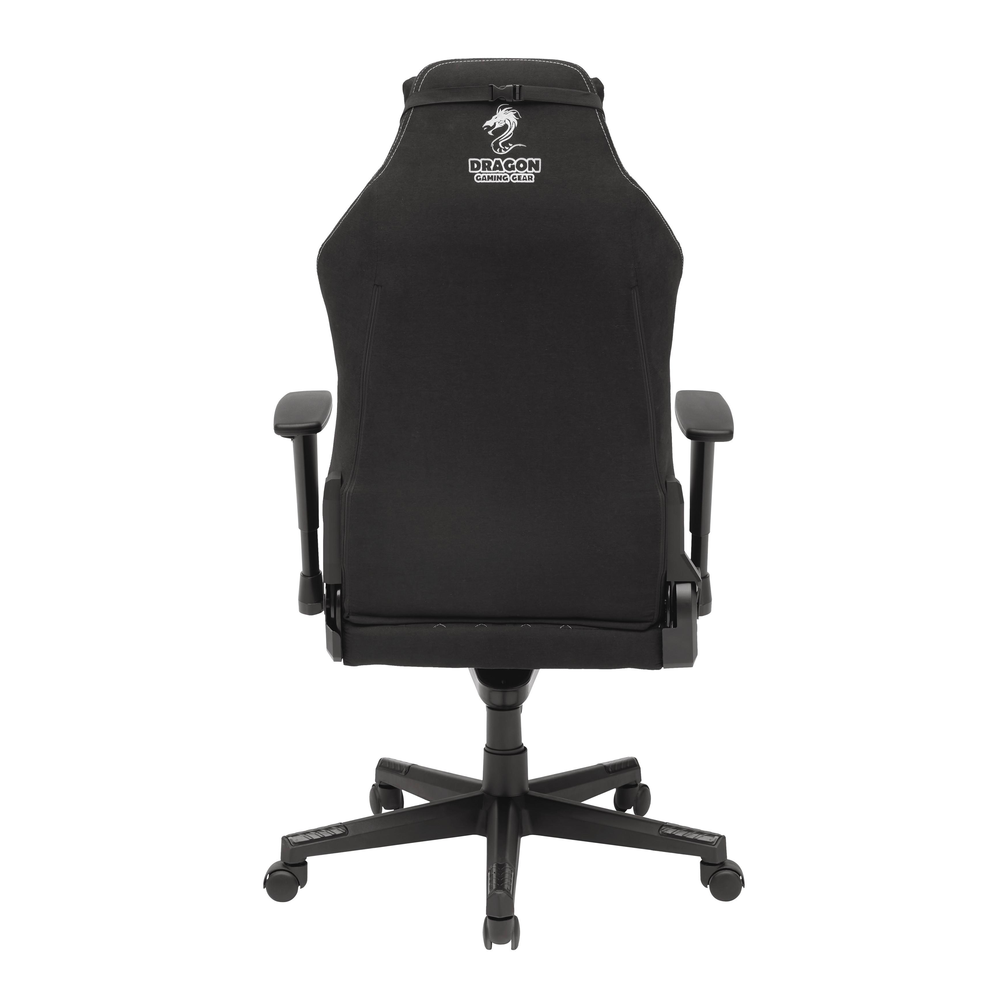 GAMINGSTOL DRAGON -EXKLUSIV- - vit/svart, Modern, metall/textil (64/127-135/69cm) - Mömax