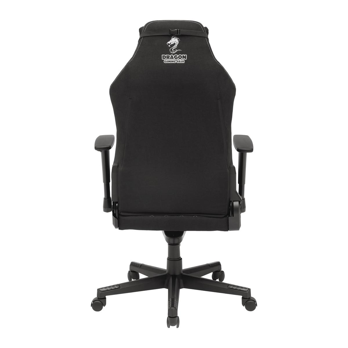 Gamingstuhl Dragon Schwarz/Weiß - Schwarz/Weiß, MODERN, Kunststoff/Textil (64/127-135/69cm) - Mömax